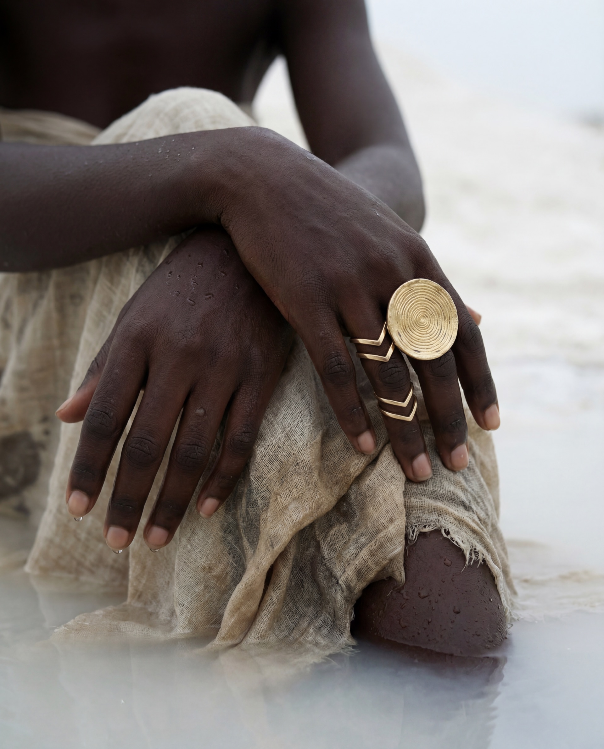 Salt & Gold — AI Jewelry Editorial Campaign — 1